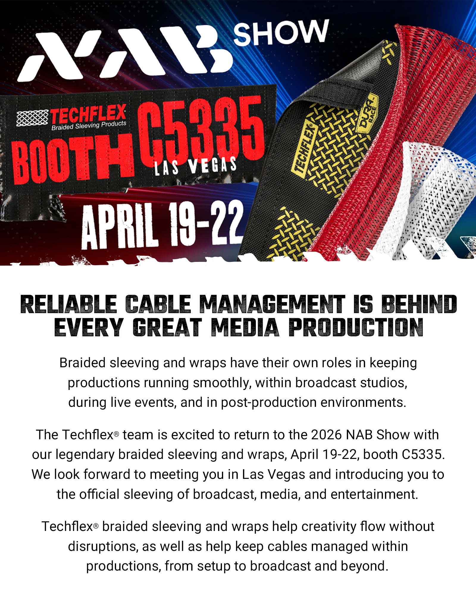  NAB Show 2026 | April 19-22, Las Vegass