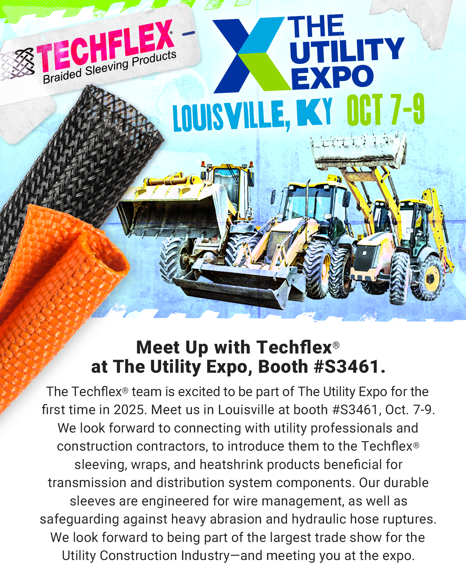 Techflex® the Utility Expo | Oct 7-9, Louisville